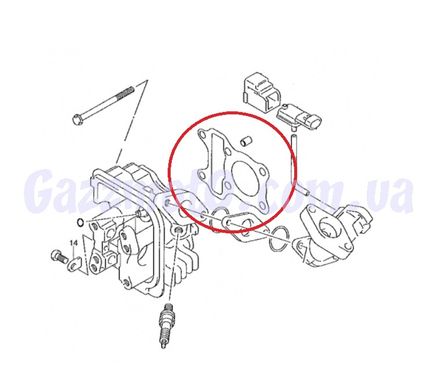 Прокладка головки Suzuki LETS 4, ADDRESS V50. Оригінал , Suzuki, 50сс