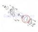 Прокладка помпи Yamaha N-MAX 125/150/155. Оригінал 2DP-E2428-00, Yamaha, 110-150сс