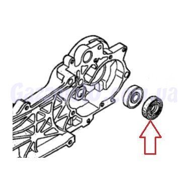 Сальник вала заднего колеса Honda Dio, Tact. Оригинал 91254-GE8-005, Honda, Сальник редуктора