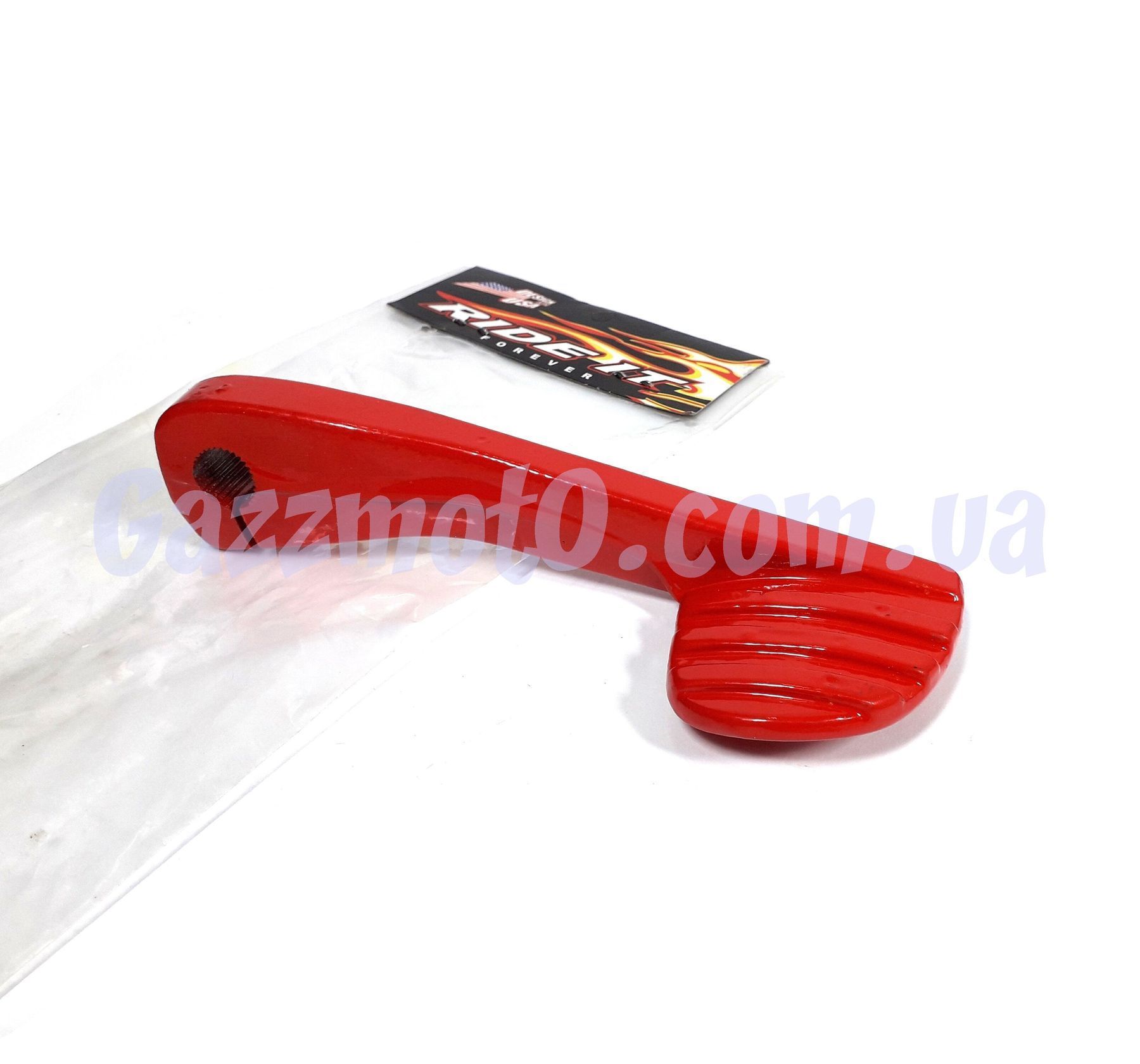 キキ品2 Ножка кикстартера универсальная, красная RIDE IT - GazzmotO