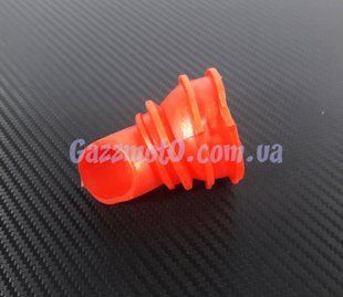 Патрубок корпусу фільтра Honda Dio 34, 35, ZX , Cesta (Червоний) "ET", Honda