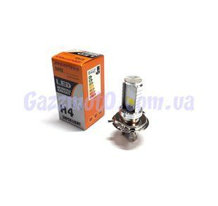 Лампа фары диодная 2 кристалла. LED H4. Yamaha GEAR UA-06
