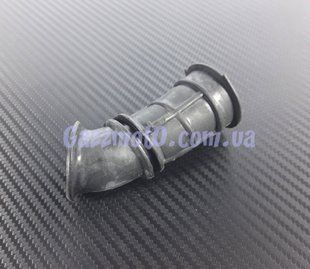 Патрубок корпусу фільтра Honda Tact 16, 24, Giorno AF-24. Чорний, Honda