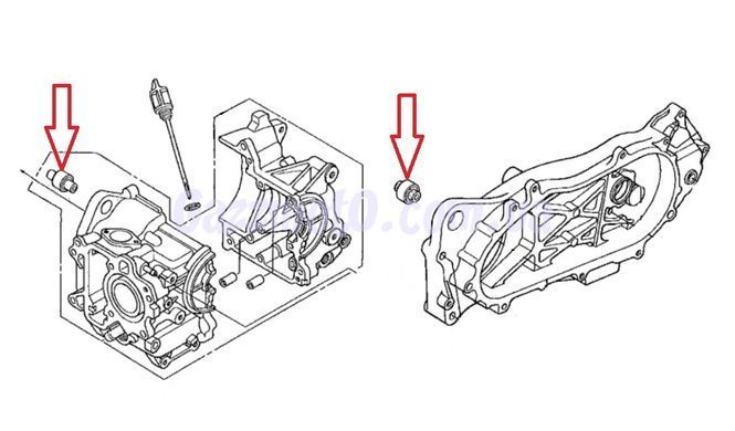 Сайлентблок двигателя Honda DIO AF56, 57; ZOOMER. Оригинал 11102-GEE-003, Honda, 50сс