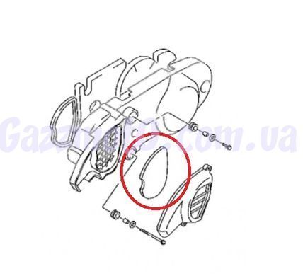 Фильтр вариатора Suzuki ADDRESS 125G; 125S. Оригинал 11382-33G00, Suzuki