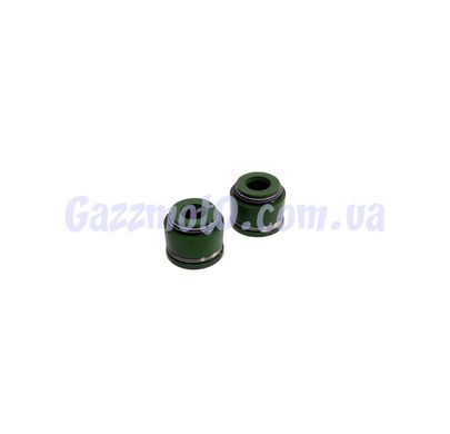 Сальники клапанів GY6-50/80/100; Зелені, дві пружинки