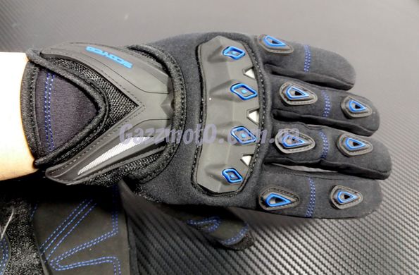 Перчатки Scoyco M, L, XL (черно-синие)