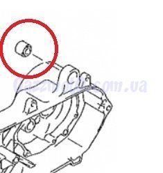 Сайлентблок амортизатора, НИЗ. SUZUKI LETS, ADDRESS. Оригинал 09319-10032, Suzuki
