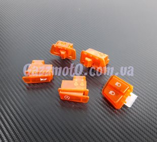 Honda LEAD AF-20/ HF-05; GY6. Комплект кнопок "Orange", Honda